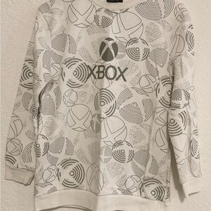 Kids' XBox White and Gray Sweatshirt